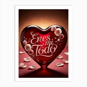 Eres Mi Todo Love Gift Art Print