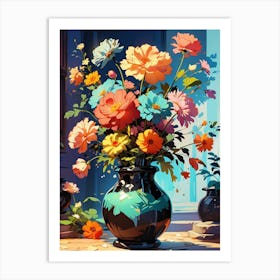 Flowers In A Vase 12 Art Print