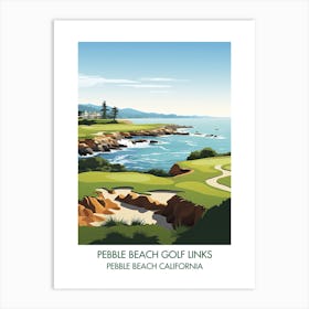 Pebble Beach Golf Links   Pebble Beach California 1 Art Print