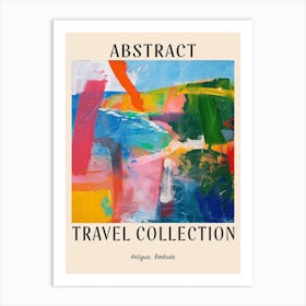 Abstract Travel Collection Poster Antigua Barbuda 5 Art Print