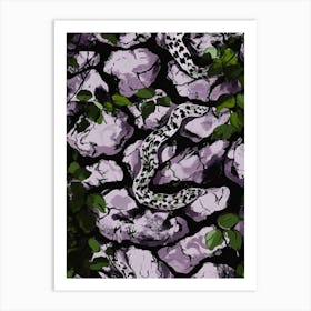 Snakes On Rocks Art Print