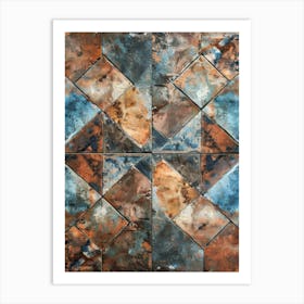 Rusty Tiles 2 Art Print