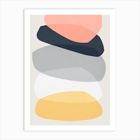 Colorful abstract shapes 46 Art Print