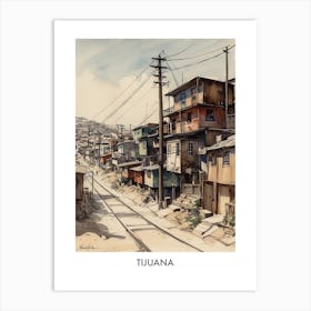 Tijuana Watercolor 1travel Poster Art Print