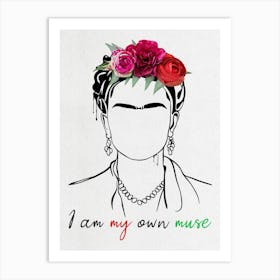 Frida Kahlo Portrait Art Print