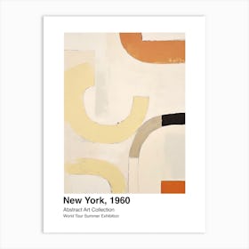 World Tour Exhibition, Abstract Art, New York, 1960 2 Art Print