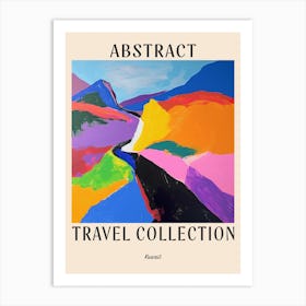 Abstract Travel Collection Poster Kuwait 4 Art Print