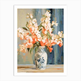 Snapdragon Flower Still Life Painting 2 Dreamy Art Print