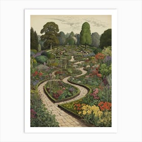 Maze Garden Art Print