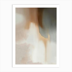 Neutral Abstract Painting With Soft Color Tones 1 Art Print