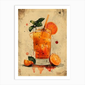 Orange Juice Cocktail 9 Art Print