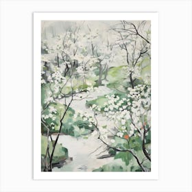 Grenn Trees In The Woods 8 Art Print