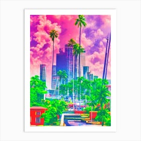 Port Of Port Of Spain Trinidad And Tobago Retro Risograph Print 2 harbour Art Print