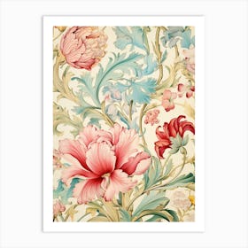 Floral Wallpaper 31 Art Print