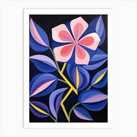 Periwinkle 2 Hilma Af Klint Inspired Flower Illustration Art Print