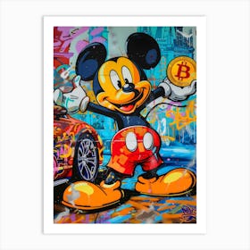 Pop art Mickey Mouse Art Print