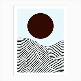 Bogotгў Minimal Flow Minimalist Bauhaus Art Print