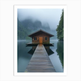 House On The Lake 1 Art Print