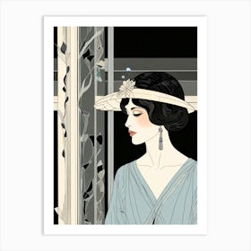 Deco Woman 2 Art Print