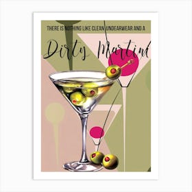 Dirty Martini Art Print