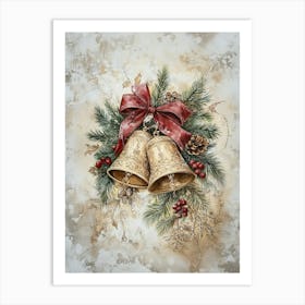 Beige Christmas Art Print