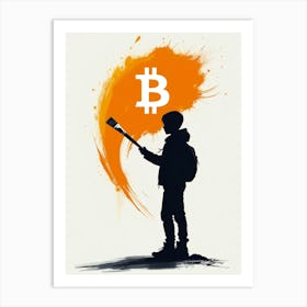 Bitcoin Painting 3 Art Print