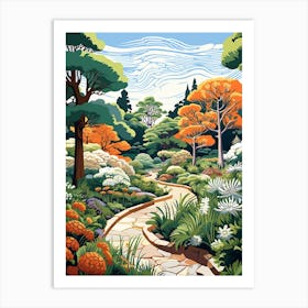 Denver Botanical Gardens Usa Modern Illustration 2 Art Print