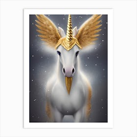 Unicorn With Wings Art Print