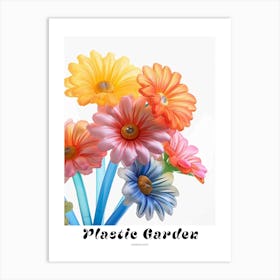 Dreamy Inflatable Flowers Poster Gerbera Daisy 2 Art Print