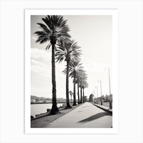 Cannes, France, Black And White Old Photo 3 Art Print