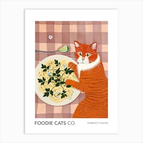 Foodie Cats Co Cat And Ravioli 1 Art Print