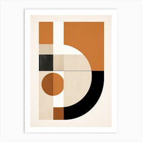 Abstract Bauhaus Alchemy: Geometric Potions Art Print