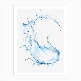 Water Splash Art Print