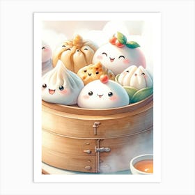 Chinese Dumplings 3 Art Print