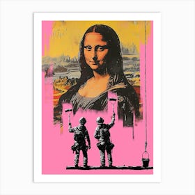 Mona In Pink Art Print