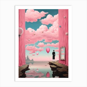 Pink Surreal Dreamscape Art Print