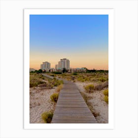 Boardwalk At Dusk Art Print