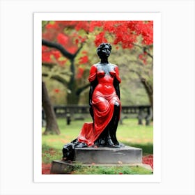 Estatua De Nujeren El Bosque Art Print