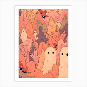 Little Ghosts Of The Forest Art Print