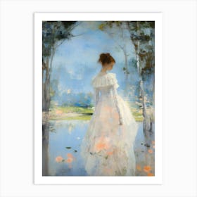 'The Girl In White' Art Print