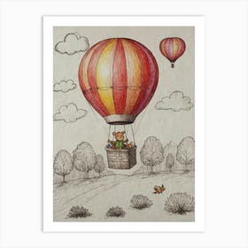 Hot Air Balloon 7 Art Print