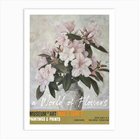 A World Of Flowers, Van Gogh Exhibition Azalea 3 Art Print