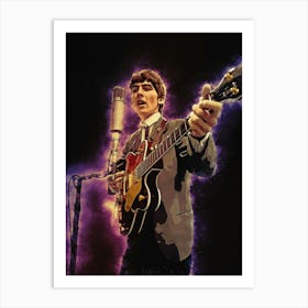 Spirit Of George Harrison 1 Art Print