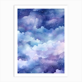 Watercolor Sky Background Art Print