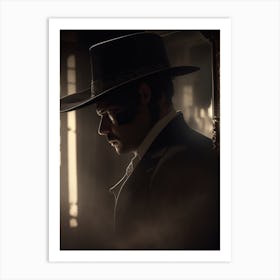 Man In Hat Art Print