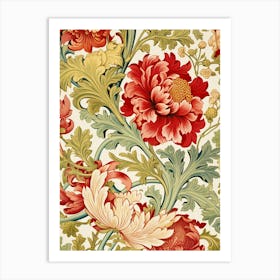 Floral Wallpaper 154 Art Print