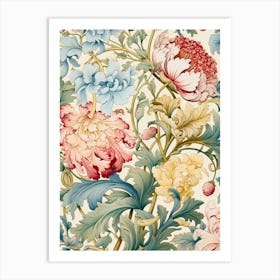 Floral Wallpaper 55 Art Print