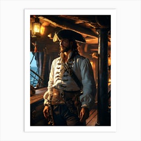 Pirate captain 1 Art Print