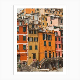 Colorful Houses In Cinque Terre 1 Art Print