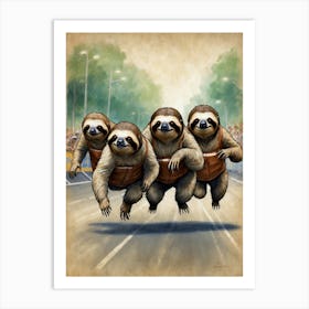 Sloths 1 Art Print